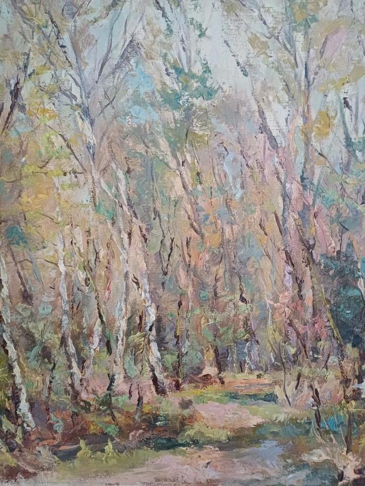 Schilderij  op stuk doek M.VAN DEN BEMPT, Antiquités & Art, Art | Peinture | Classique, Enlèvement ou Envoi