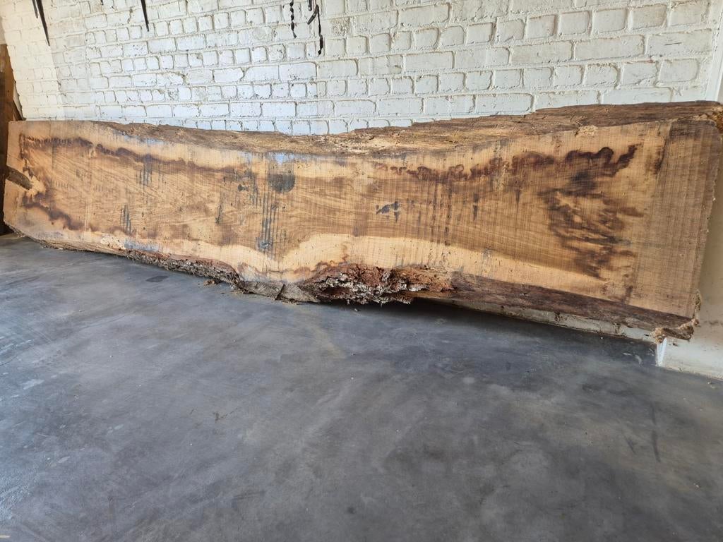 Eiken schaaldeel boomstamplank boolplank eik, Bricolage & Construction, Bois & Planches, Enlèvement, Chêne