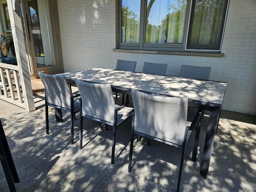 Tuintafel set, Tuin en Terras, Tuintafels, Aluminium, Ophalen
