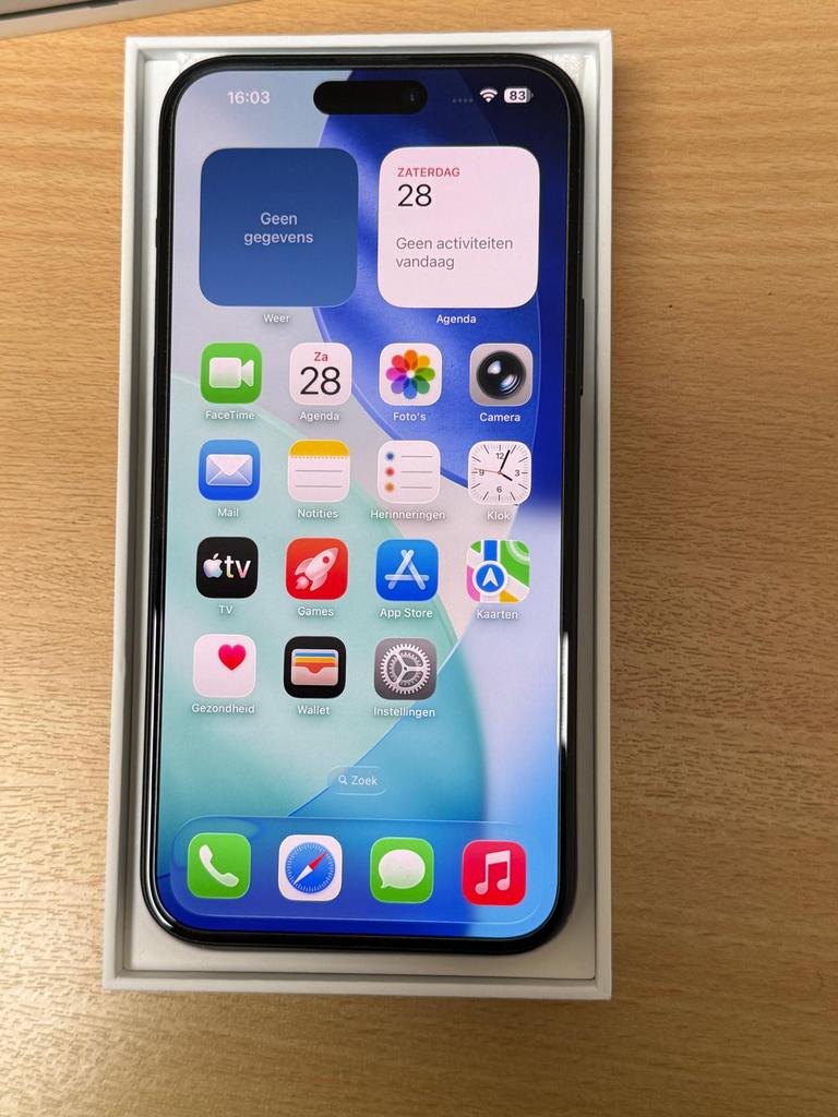 Nieuwstaat iPhone 15 Plus 256GB compleet + extra’s 499 €, Telecommunicatie, Mobiele telefoons | Apple iPhone, 86 %, Zwart, Zonder simlock