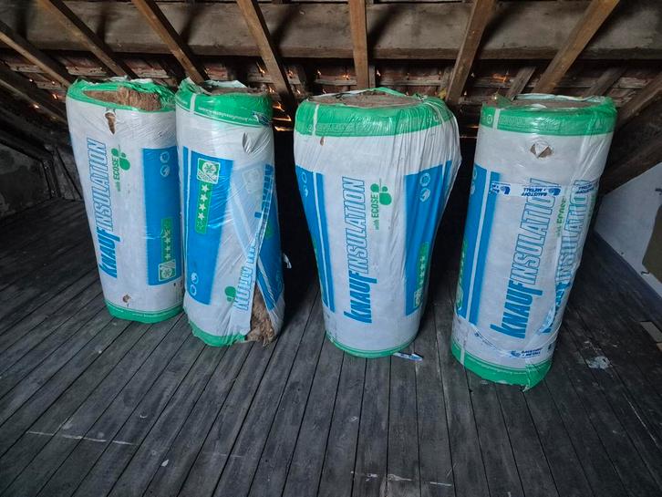 Lot de 4 rouleaux d’isolant Knauf 180mm, Bricolage & Construction, Isolation & Étanchéité, Neuf, Laine de verre, 12 cm ou plus