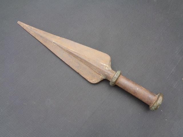 Oude vaandel spits , 44 CM lengte, Verzamelen, Ophalen of Verzenden, Landmacht, Vlag of Vaandel