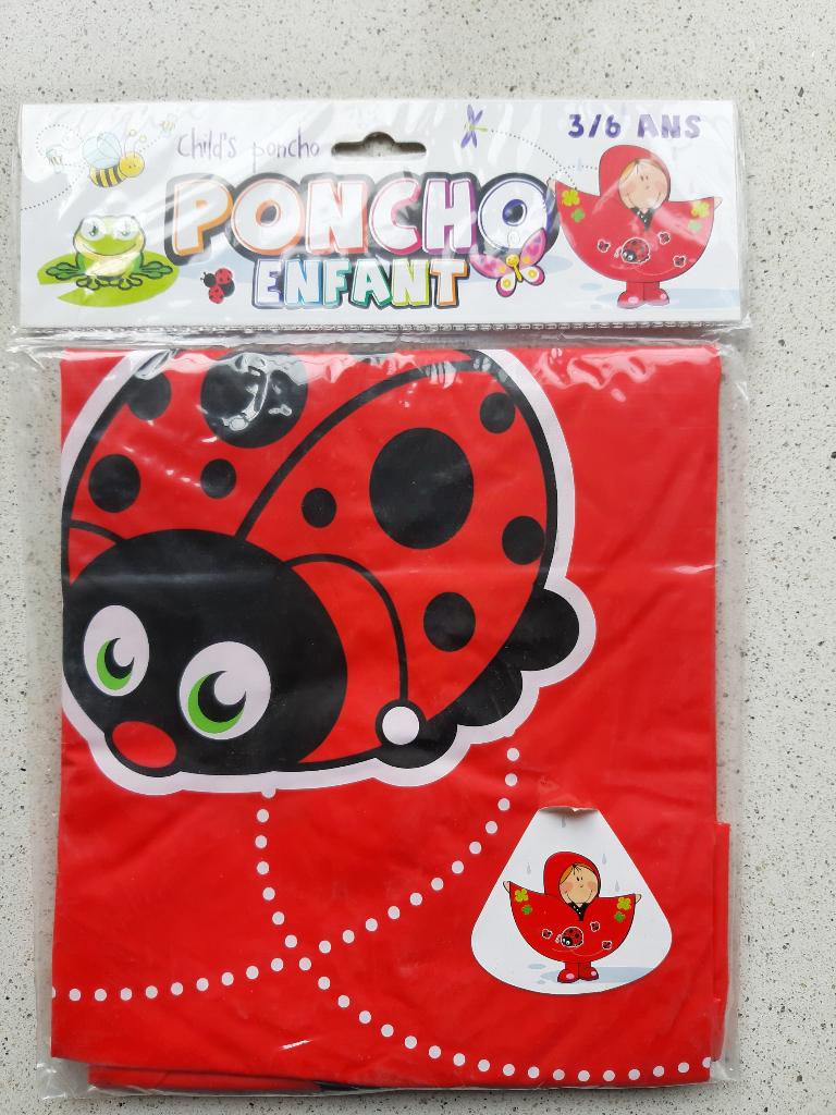 Regenponcho (gewaxt) voor kinderen - 3/6 jaar (98/116), Ophalen of Verzenden, Nieuw, Jongen of Meisje, Jas