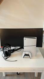 Ps5 slim + monitor red eagle + controller+ headset, Games en Spelcomputers, Ophalen, Zo goed als nieuw