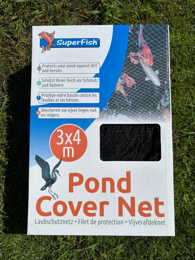 Vijvernet 3 x 4 meter + 10 grondpennen, Ophalen, Vijvernet