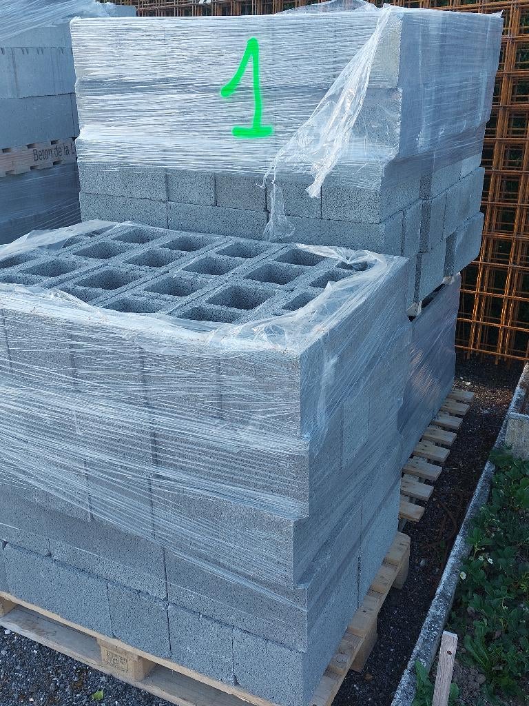 Blocs béton creux 19cm, Enlèvement, Neuf