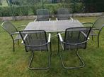 Metalen tuinset 0499191599, Ophalen, Gebruikt