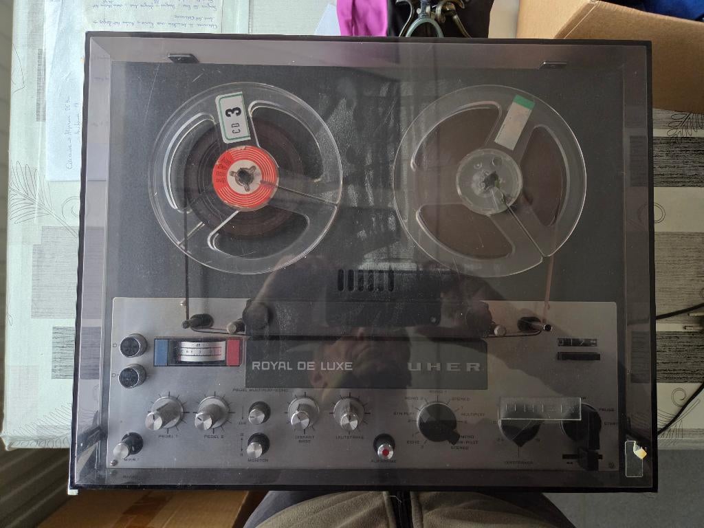 bandopnemer UHER Royal de luxe + toebehoren, Ophalen, Bandrecorder