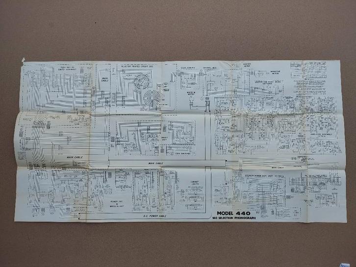 Stroom Schema Rock-ola 440 (1969) jukebox, Collections, Machines | Jukebox, Envoi