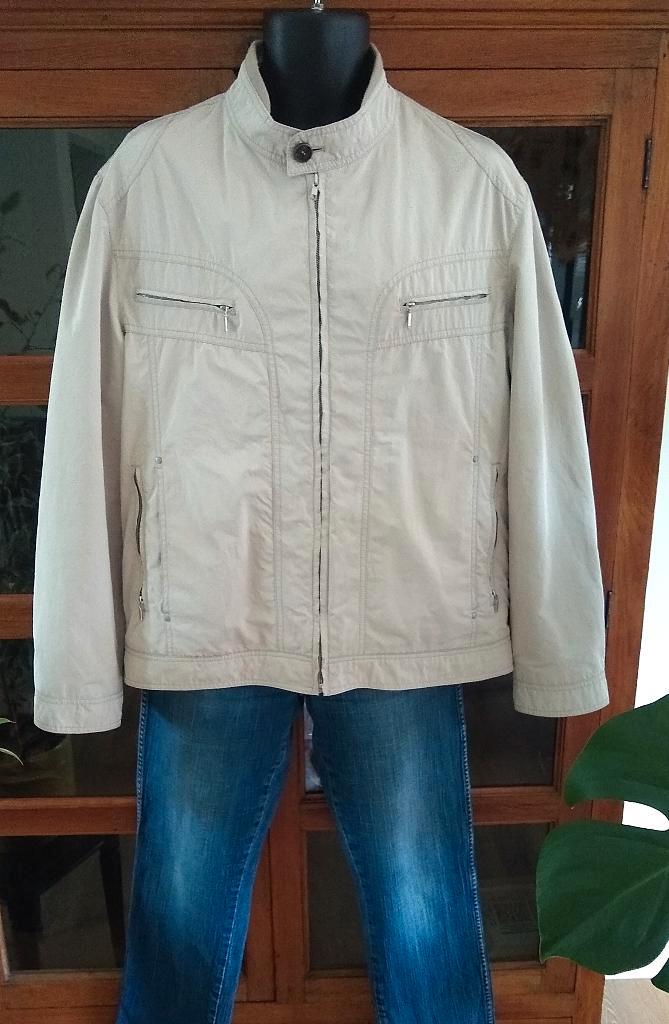 Harry Wilson beige tussenseizoen jasje, mt 52 (L), Kleding | Heren, Jassen | Zomer, Gedragen, Maat 52/54 (L), Beige, Ophalen of Verzenden
