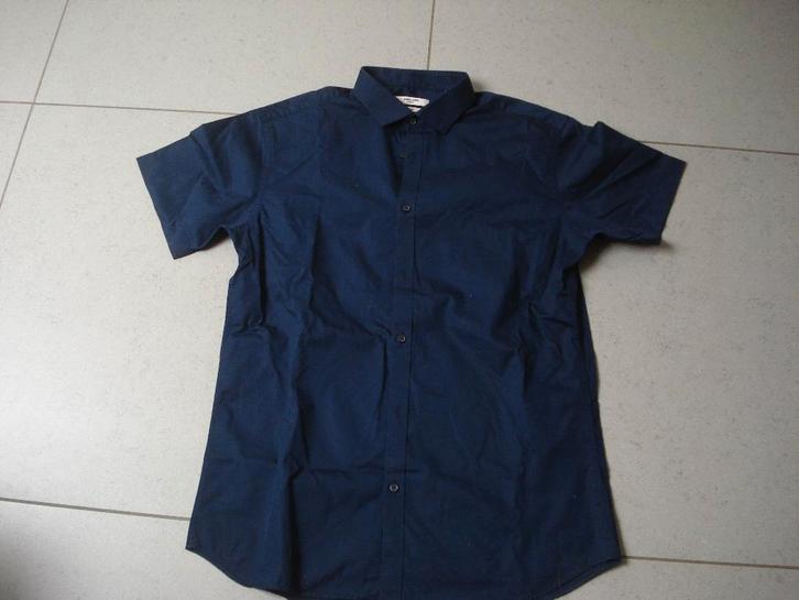 Jack & Jones hemd, korte mouwen, heren/jongens. mt L, Vêtements | Hommes, Chemises, Porté, Bleu, Enlèvement ou Envoi