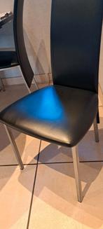 4 stoelen te koop, Huis en Inrichting, Ophalen, Overige materialen, Zwart, Zo goed als nieuw