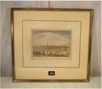 Prachtige Gekleurde Gravure - Unna - 35x33, Ophalen of Verzenden