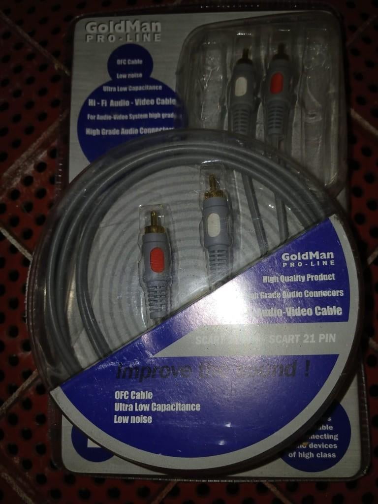 Cable 3xRCA vers 3xRCA, Informatique & Logiciels, Pc & Câble réseau, Enlèvement ou Envoi, Neuf