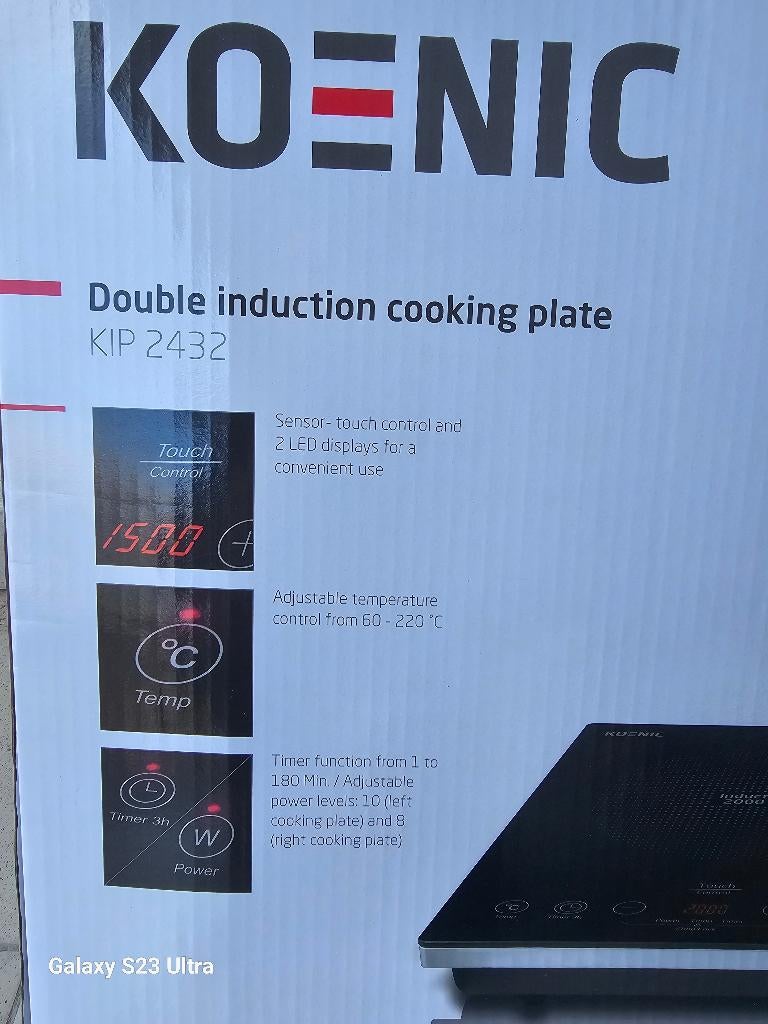 Taque induction, Electroménager, Tables de cuisson, Neuf, Enlèvement ou Envoi, À Poser, Induction