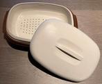 Vintage Tupperware Serveerwonder - Jaren '70 - Bruin/Crème, Ophalen of Verzenden, Gebruikt, Bruin, Schaal