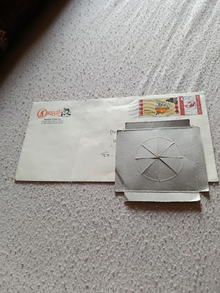 Orval Enveloppe de la brasserie d orval avec timbre orval, Collections, Marques de bière, Enlèvement