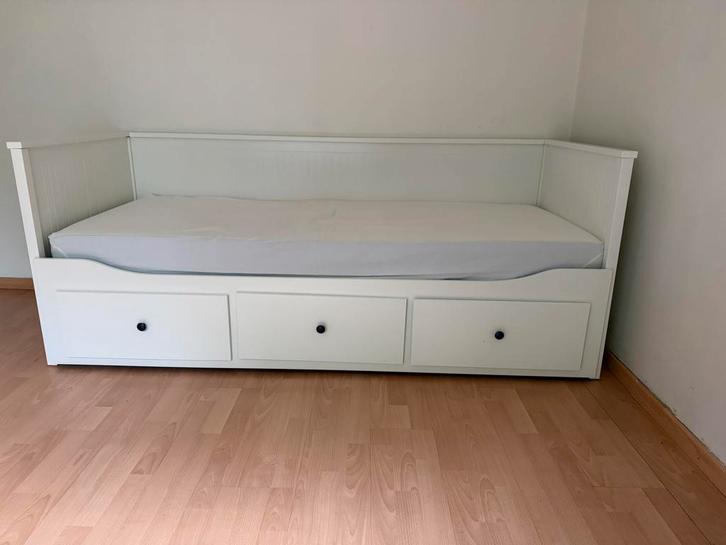 LIT IKEA - HEMNES 80x200/160x200, Maison & Meubles, Chambre à coucher | Canapés-lits, Comme neuf, 80 cm, 200 cm, Deux personnes