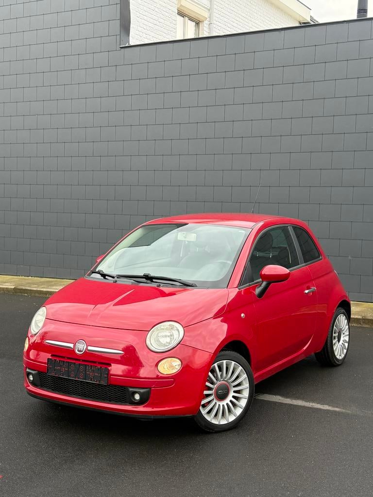 Fiat 500 Sport benzine 100pk 6 versnellingen + gekeurd, Voorwielaandrijving, Euro 5, Zwart, Leder en Stof