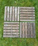 Set de 36 dalles de terrasse en bois 45x45cm - 7m², Enlèvement, Utilisé, Bois