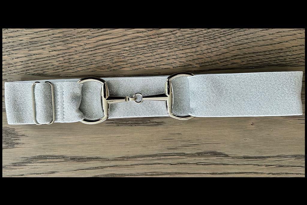 Glitter Zilver - Zilver - Paardrij Riem - Trensriem - Paardr, Enlèvement ou Envoi, Neuf, Western, Autres types