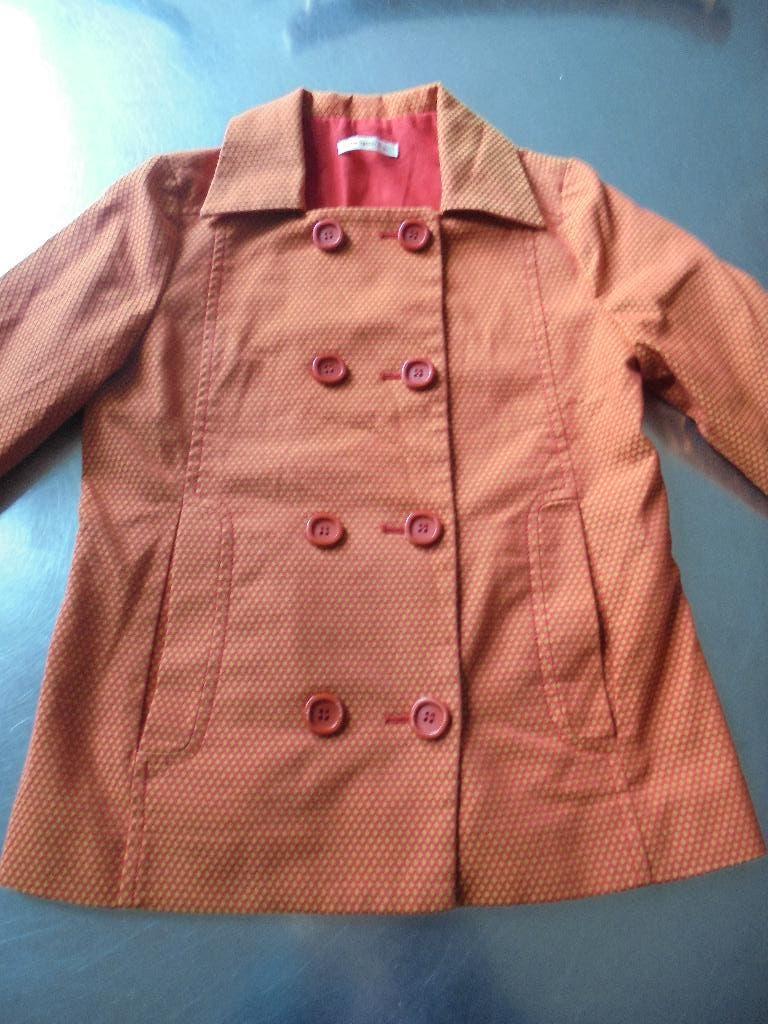 Jolie veste orange de VAN HASSELS design Antwerp taille 164, Enlèvement ou Envoi, Pull ou Veste, VAN HASSELS., Utilisé