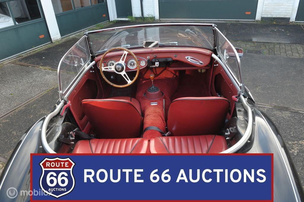 Austin Healey 3000 MKII BT7 | 1962 | Route 66 Auctions, Auto's, Austin, Zwart, Bedrijf, Handgeschakeld