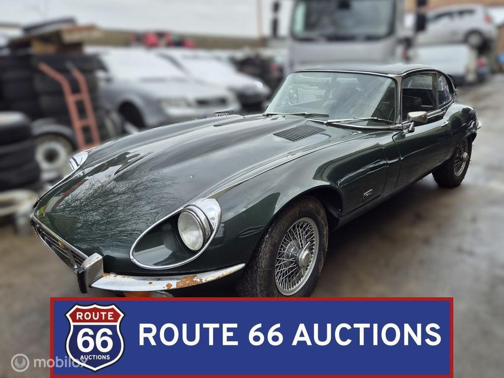 Jaguar E-Type Coupe | 1971 | Route 66 Auctions, Auto's, Zwart, Bedrijf, Handgeschakeld, Overige carrosserie