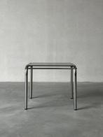 Vintage chroom bijzettafel, Ophalen, Zo goed als nieuw, Glas