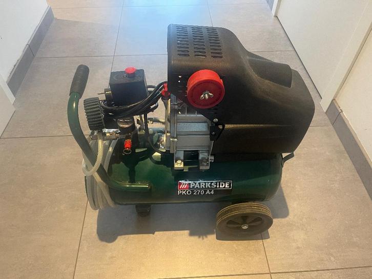 Compressor Parkside PKO 270 A4, Bricolage & Construction, Compresseurs, Utilisé, 6 à 10 bars, Moins de 25 litres, Enlèvement
