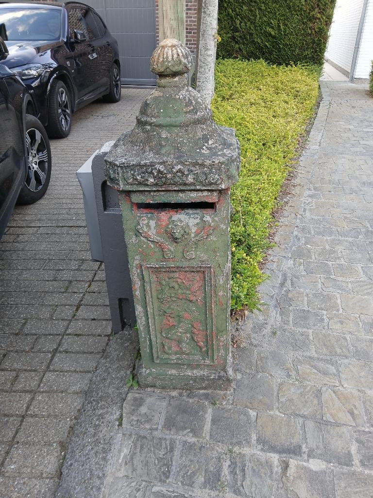 brievenbus, Ophalen, Gebruikt, Beton, Staande brievenbus