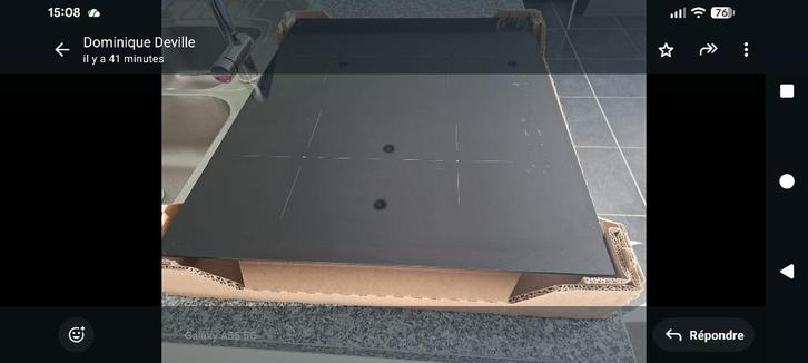 taque à induction, Elektronische apparatuur, Kookplaten, Zo goed als nieuw, Inbouw, Inductie, 4 kookzones, Ophalen