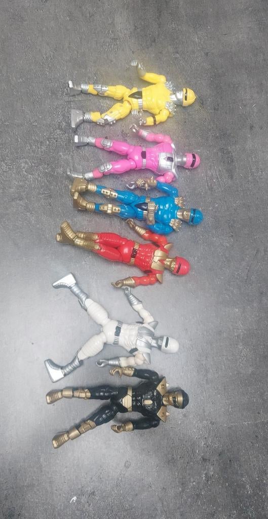 Lot 6 figurines vintage Atomic Ranger Warriors - Lanard 1991, Enlèvement ou Envoi