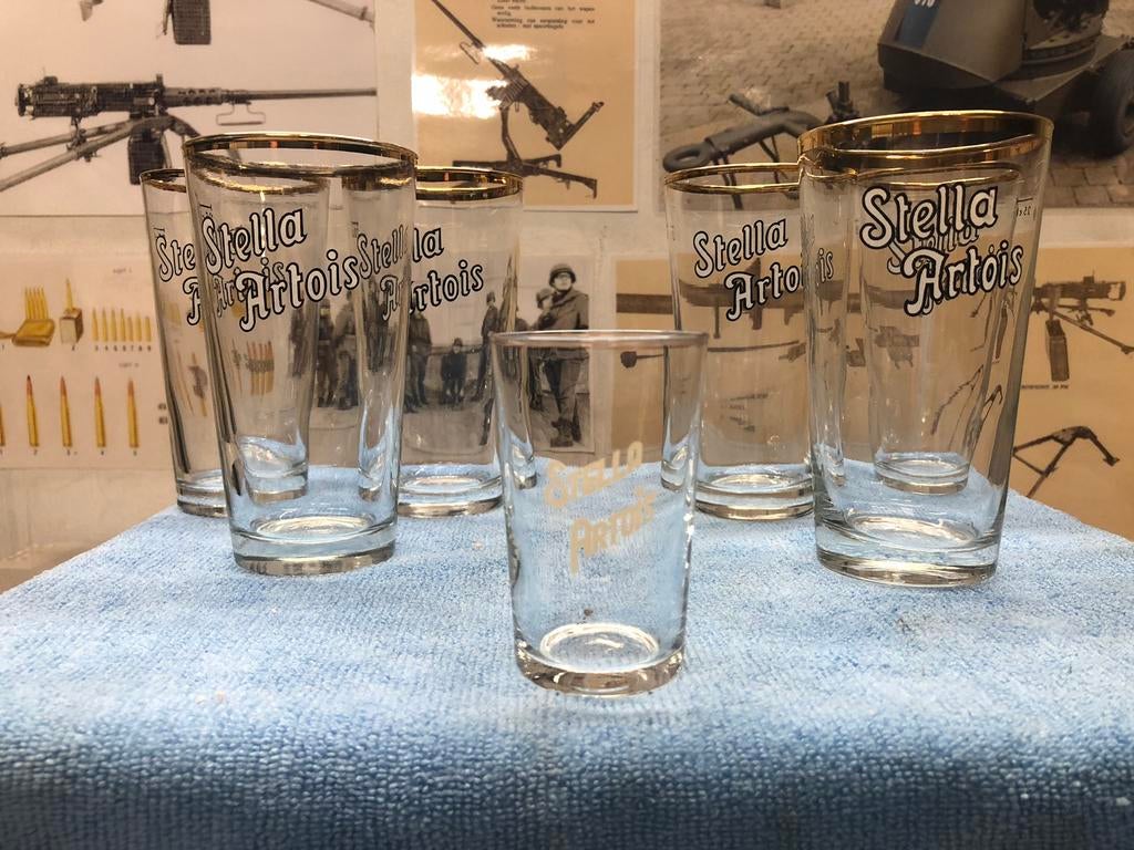 Bierglazen van Stella, Verzamelen, Ophalen of Verzenden, Zo goed als nieuw