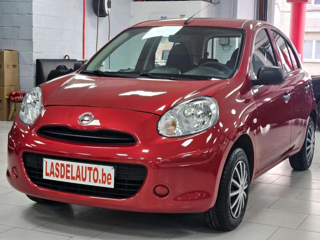 Nissan Micra 1.2i Pure Drive Bluetooth Cd Radio Clim, Autos, Nissan, Rouge, Achat, Boîte manuelle, Micra