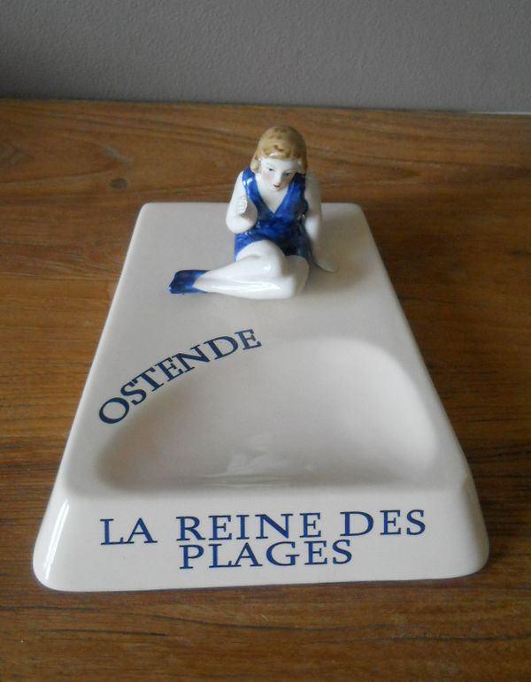 Vide-poches Art déco - Ostende Oostende, Antiquités & Art, Antiquités | Porcelaine, Enlèvement