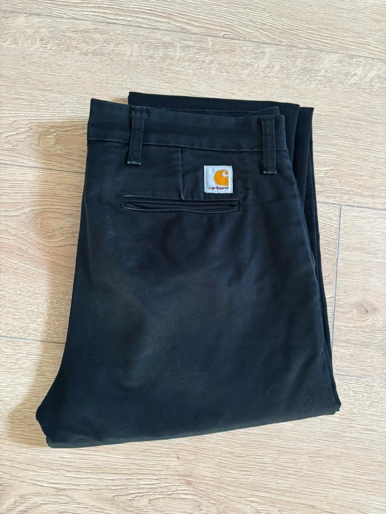 Carhartt WIP broek (33x36), Kleding | Heren, Broeken en Pantalons, Zwart, Carhartt, Overige maten, Ophalen of Verzenden