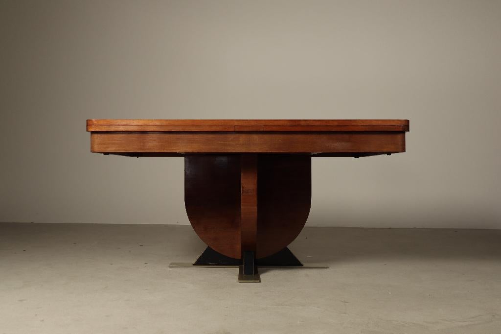Art Deco extending dining table, 1930s, Antiek en Kunst, Antiek | Meubels | Tafels, Ophalen