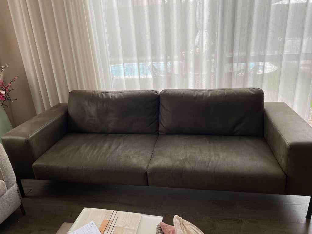 3/4 zit zetel groen in goede staat, Huis en Inrichting, Ophalen, Zo goed als nieuw