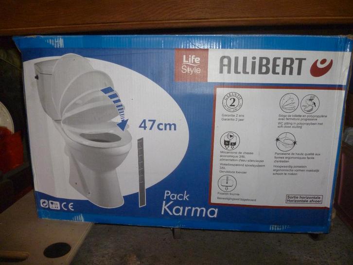 Article NEUF : WC Allibert Pack Karma, Doe-het-zelf en Bouw, Sanitair, Nieuw, Toilet, Ophalen