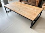 Table basse bois / métal noir mat, 100 à 150 cm, Rectangulaire, 50 à 100 cm, Utilisé