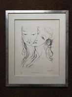 "Les deux amies" de Marcel Delmotte, Antiquités & Art, Art | Dessins & Photographie, Enlèvement