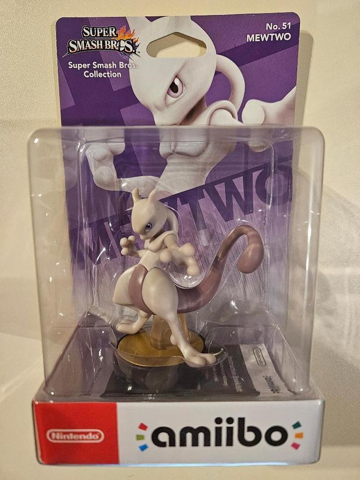 amiibo Mewtwo Pokémon - Smash Bros. / Nintendo (Nieuw), Games en Spelcomputers, Games | Nintendo Wii U, Nieuw, Vechten, 3 spelers of meer