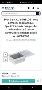 Évier et lavabo double neufs, Enlèvement, Neuf