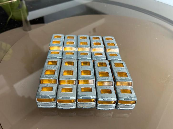 Set van 10 Matchbox Lesney Greyhound Bus nr 66-C 1966, Verzamelen, Retro, Ophalen of Verzenden