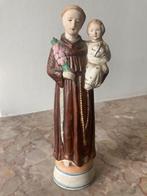 Beeldje Heilige Antonius van Padua in biscuit (21 cm), Verzamelen, Ophalen of Verzenden, Gebruikt, Beeld(je), Christendom | Katholiek
