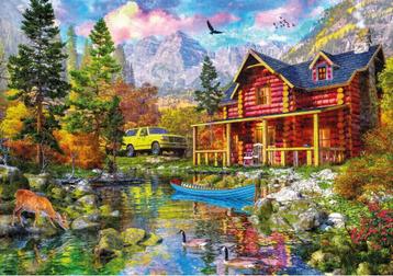 Puzzel „Mountain retreat” van 2000 stukjes (96 x 68 cm) beschikbaar voor biedingen