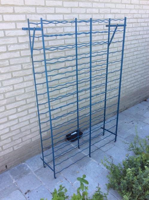 Wijnrek in metaal voor 150 flessen, Huis en Inrichting, Woonaccessoires | Wijnrekken, Gebruikt, 75 cm of meer, Metaal, 25 flessen of meer