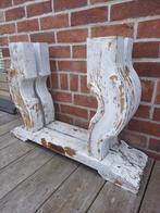 2 houten ornamenten zie info voor afmetingen, Antiek en Kunst, Curiosa en Brocante, Ophalen
