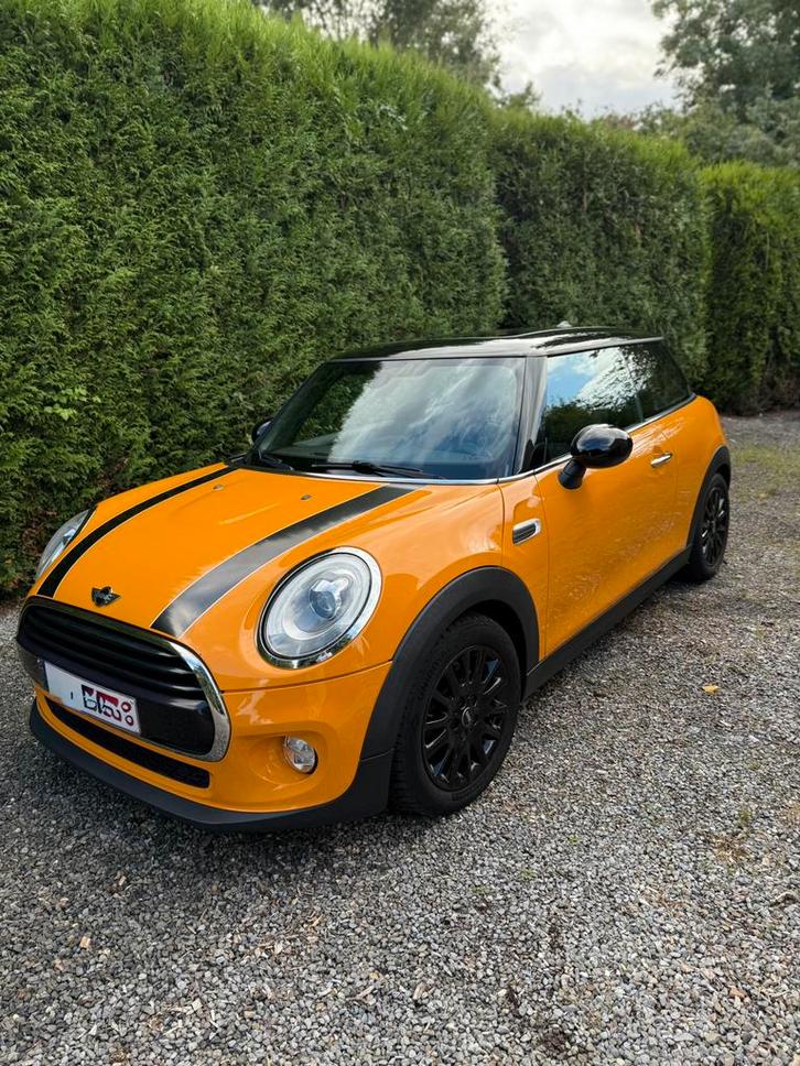 Mini Cooper D 2017, Auto's, Mini, Particulier, Cooper, Open dak, Diesel, Euro 6, Automaat, Overige kleuren, Zwart, Leder en Stof